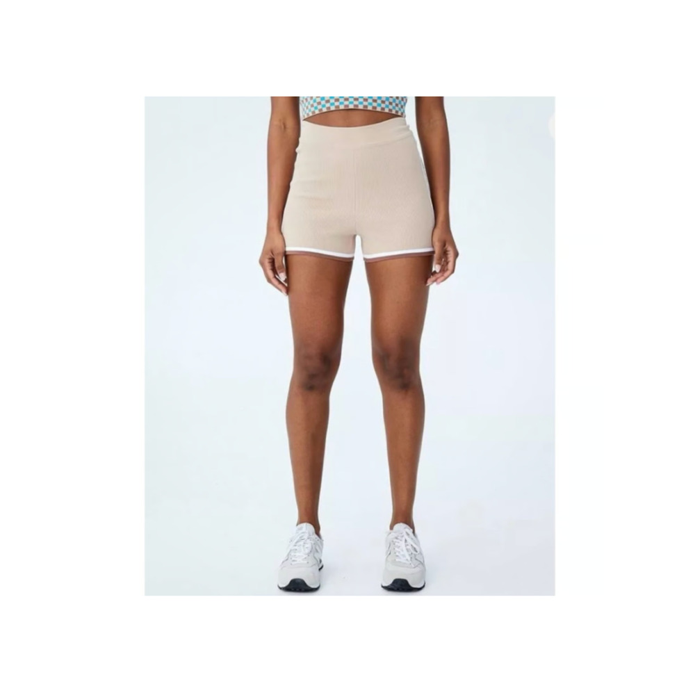 Cotton On Body Women Summer Knit Bike Shorts Summer Sesame Size M